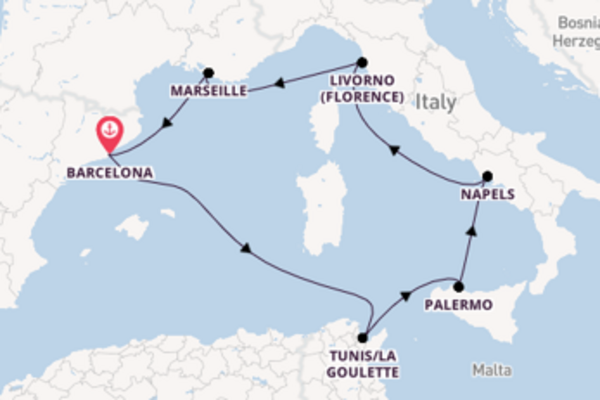 Cruise met MSC Cruises naar Livorno (Florence)