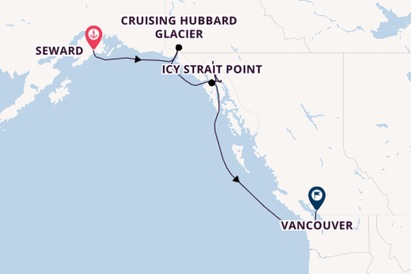 Alaska & West Canada from Seward, Alaska, USA with the Anthem of the Seas
