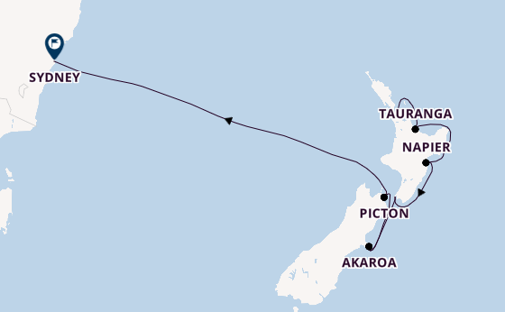 Nieuw Zeeland vanaf Auckland, Nieuw-Zeeland met de Seven Seas Explorer
