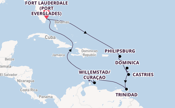 Caribbean from Australia with the Enchanted Princess