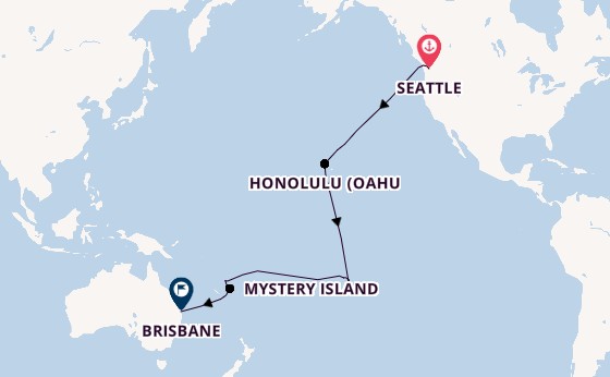 Transpazifik ab Seattle, USA auf der Voyager of the Seas 