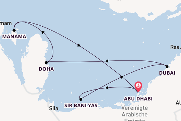 MSC Euribia - Wüsten & Weltkulturen: Von den Emiraten nach Indien