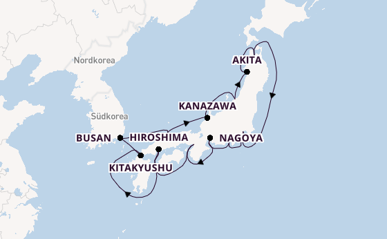 Azamara Pursuit - Japans Schätze zwischen Metropole, Meer & Magie