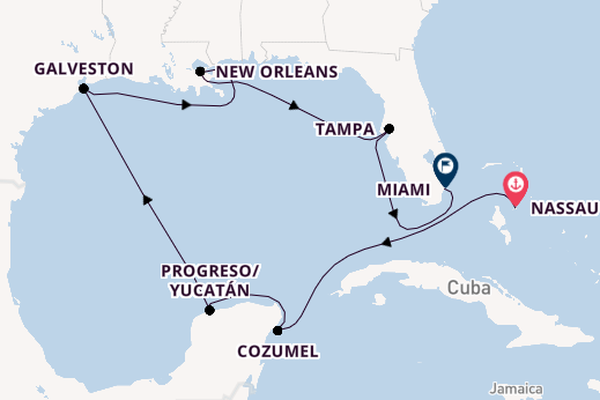 Caribbean vanaf Nassau, Bahama's met de MS EUROPA 2