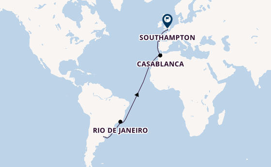 Transatlantik ab Buenos Aires, Argentinien auf der Majestic Princess