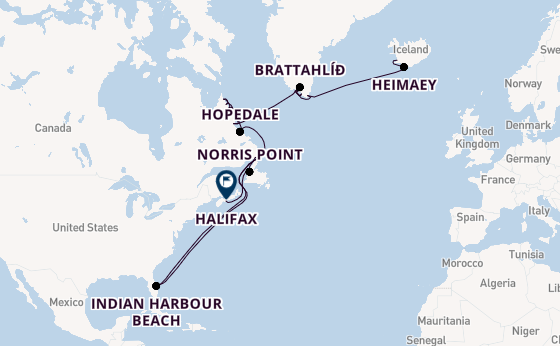 Transatlantic from Reykjavik, Iceland with the Seabourn Pursuit