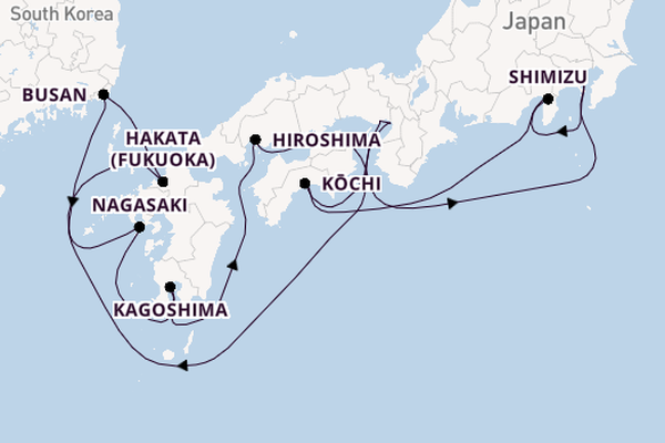 Japan from Yokohama (Tokyo), Japan with the Celebrity Millennium