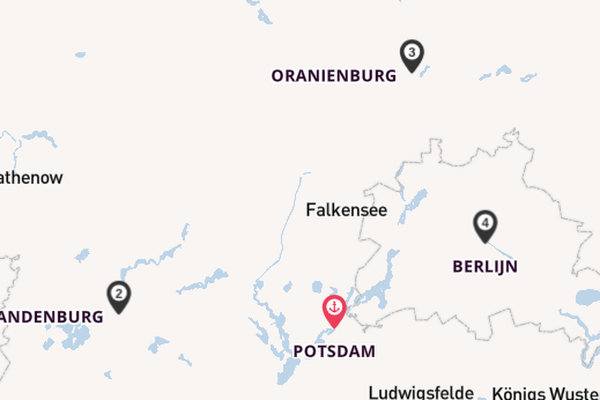 Duitsland vanaf Potsdam, Duitsland met de VIVA RUBY