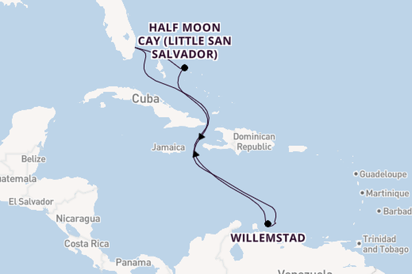 Caribbean from Fort Lauderdale (Port Everglades), Florida with the Nieuw Amsterdam