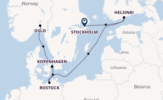 Noorwegen vanaf Oslo, Noorwegen met de MSC Splendida