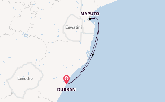Africa from Durban, South Africa with the MSC Armonia 