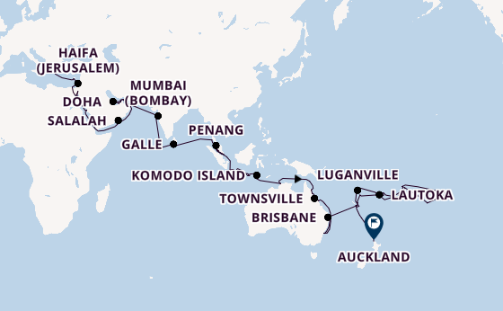 South East Asia from Athens (Piraeus), Greece with the Seven Seas Explorer