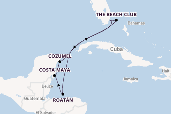 Western Caribbean from Miami, Florida with the Scarlet Lady