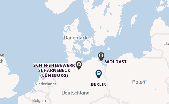 Oder ab Stralsund, Deutschland auf der VIVA RUBY