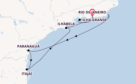 Brazil from Rio de Janeiro, Brazil with the MSC Musica