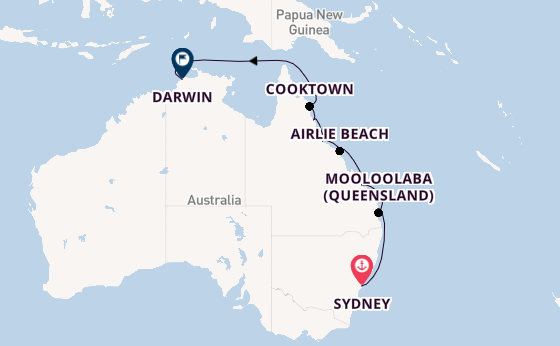 Australië vanaf Sydney, Australië met de Seven Seas Explorer