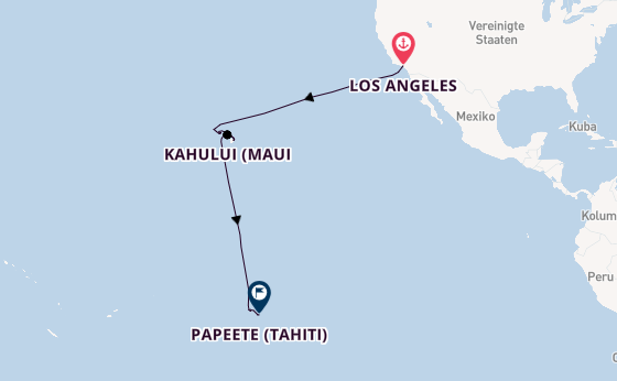 Oceania Vista - Aloha & Südseezauber: Von Los Angeles nach Tahiti