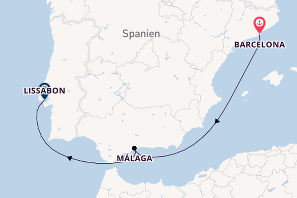 Westliches Mittelmeer ab Barcelona, Spanien auf der EXPLORA II