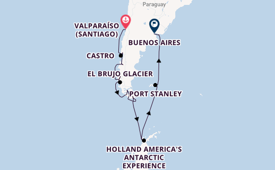 South America from Valparaíso (Santiago), Chile with the Seabourn Quest