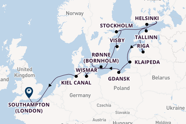 British Isles from Copenhagen, Denmark with the Azamara Journey