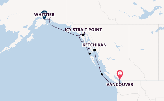 Alaska & West Canada from Vancouver, Canada with the Luminara