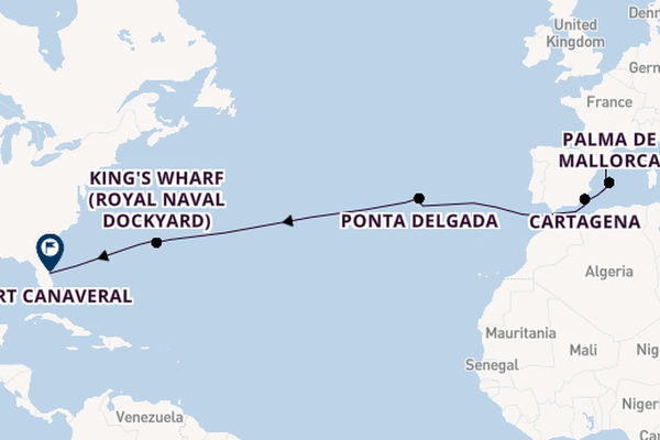 Transatlantic from Barcelona, Spain with the Explorer of the Seas