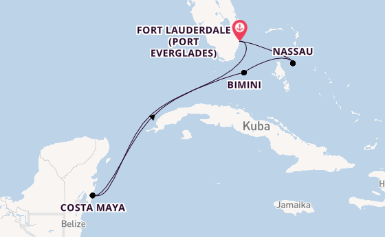 Karibik ab Fort Lauderdale (Port Everglades), USA auf der Celebrity Silhouette