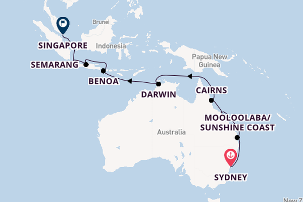 Australia from Sydney, Australia with the Azamara Pursuit