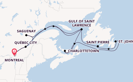 Canada  from Montreal, Canada with the Volendam