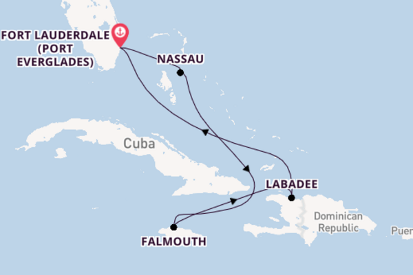 Vibrant journey from Fort Lauderdale (Port Everglades) with Royal Caribbean