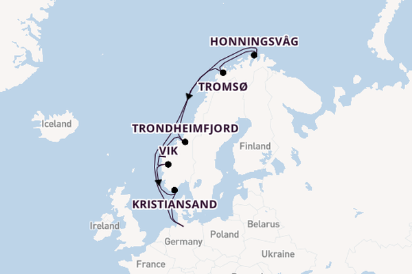Norway from Hamburg, Germany with the MSC Preziosa