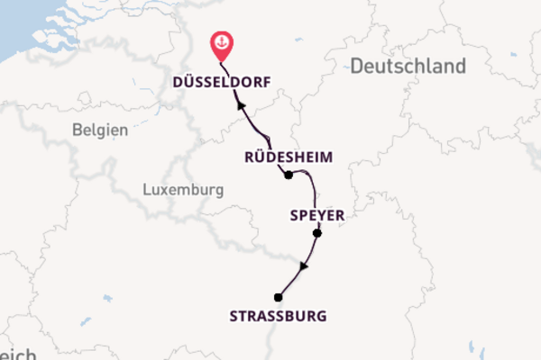 Von Düsseldorf über Boppard in 8 Tagen