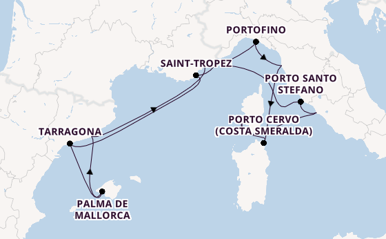 Western Mediterranean from Rome (Civitavecchia), Italy with the EXPLORA I