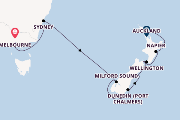 Trip with Azamara Cruises from Melbourne