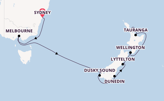 Neuseeland ab Sydney auf der Norwegian Spirit