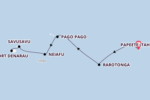 Polynesien ab Papeete (Tahiti), Französisch-Polynesien auf der Seven Seas Splendor