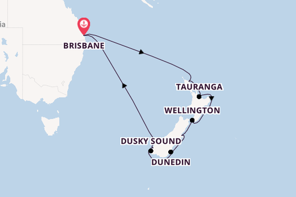 New Zealand from Brisbane, Australia with the Quantum of the Seas