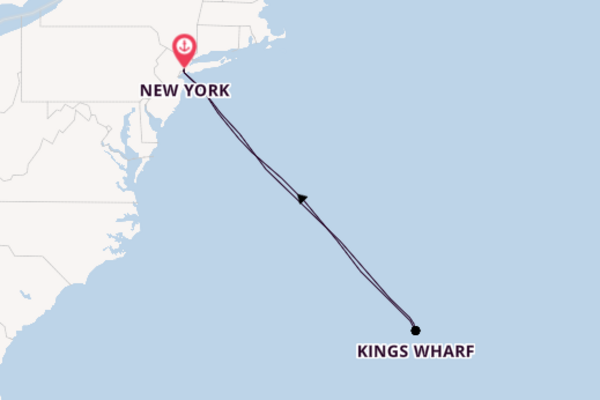 Cruise naar New York via Kings Wharf