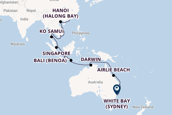 Southeast Asia from Hong Kong, China with the Azamara Pursuit