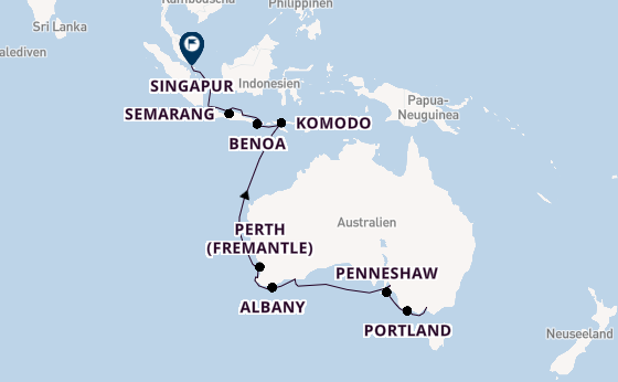 Australien ab Melbourne, Australien auf der Seven Seas Splendor