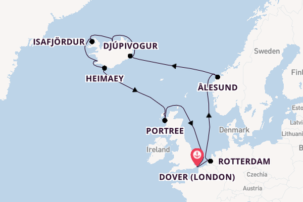 Arctic from Dover (London), England, United Kingdom with the Nieuw Statendam