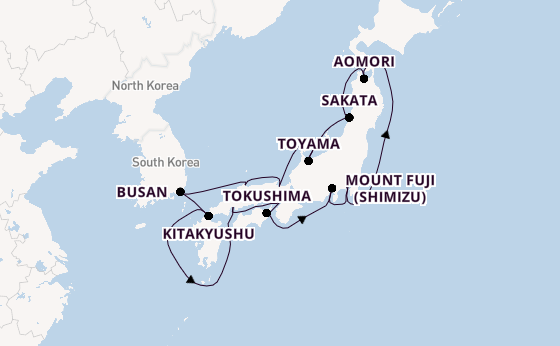 Japan from Tokyo, Japan with the Azamara Pursuit