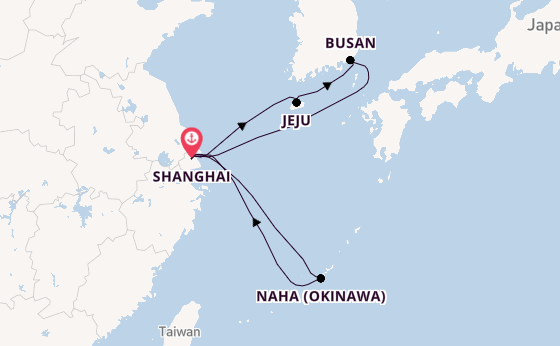 China vanaf Shanghai, China met de MSC Bellissima