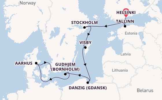 Baltic Sea from Helsinki, Finland with the Regal Princess