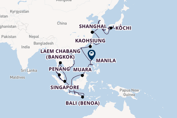 Southeast Asia from Tokyo, Japan with the Seven Seas Splendor