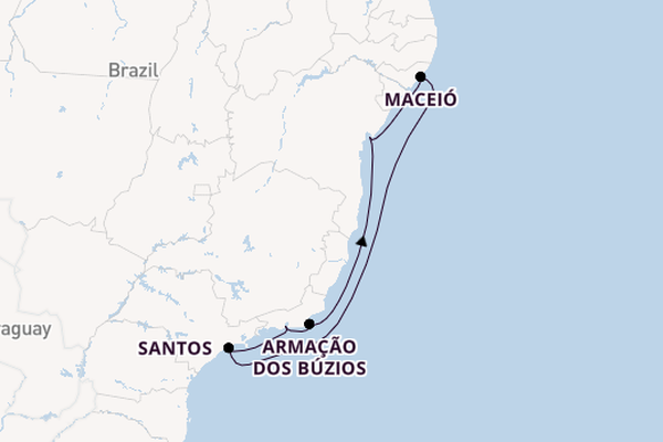 Brazil from Salvador da Bahia, Brazil with the MSC Virtuosa