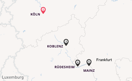 Rhein ab Köln, Deutschland auf der RHEIN SYMPHONIE