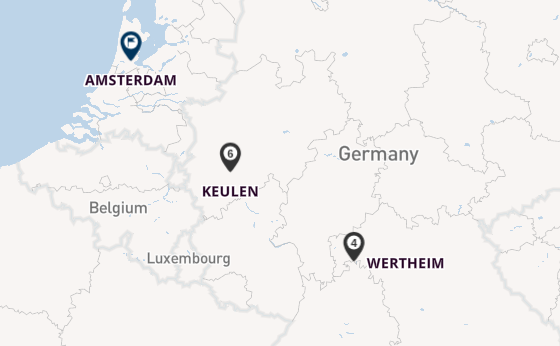 Main vanaf Nürnberg, Duitsland met de Celebrity Seeker
