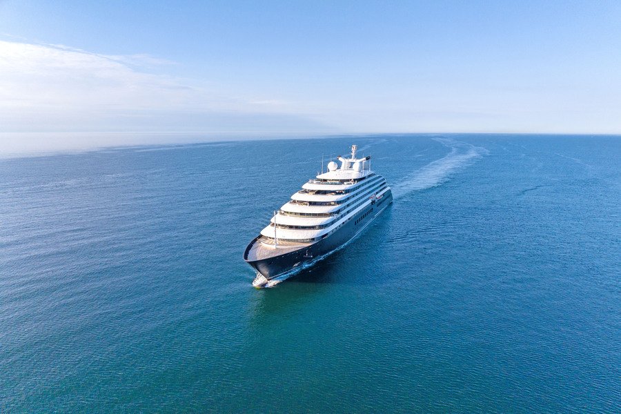 at sea