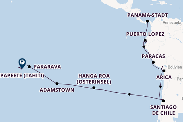 Südamerika ab Panama-Stadt, Panama auf der VASCO DA GAMA